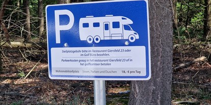 Reisemobilstellplatz - Golf - Parkplatz = Stellplatz - Giersfeld 23