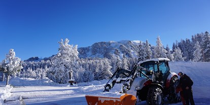 Reisemobilstellplatz - Skilift - Wintercamping. Gut geräumt ist leicht geparkt. - Bergheim Schmidt Turracher Höhe