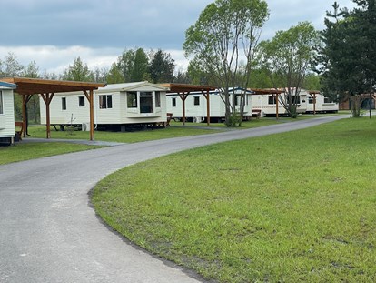 Reisemobilstellplatz - Sauna - Mobilheime sind sehr schön - Camp Casel - Das Feriendorf für Camping und Wohnen am Gräbendorfer See