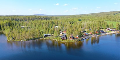 Reisemobilstellplatz - Schweden - Vogelperspektive auf Sandsjögården - Sandsjögården Camping & Lodge