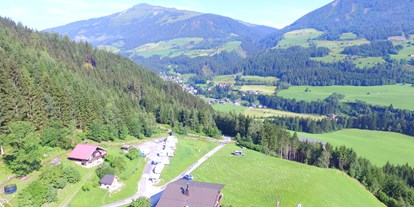 Reisemobilstellplatz - Alpen - Blick aus der Luft  - Panoramastellplatz Friedburg