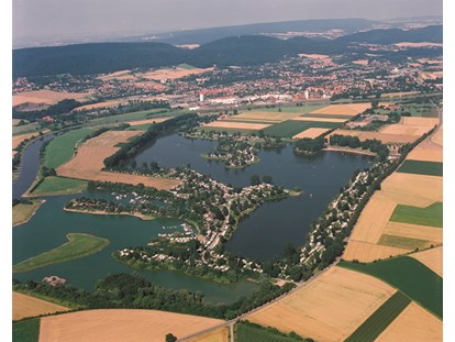 Reisemobilstellplatz - Niedersachsen - Unser See aus der Luft - Erholungsgebiet Doktorsee