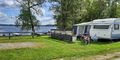 Reisemobilstellplatz - Schweden - Campingplätze in der ersten Reihe am See Tiken - Tingsryd Resort